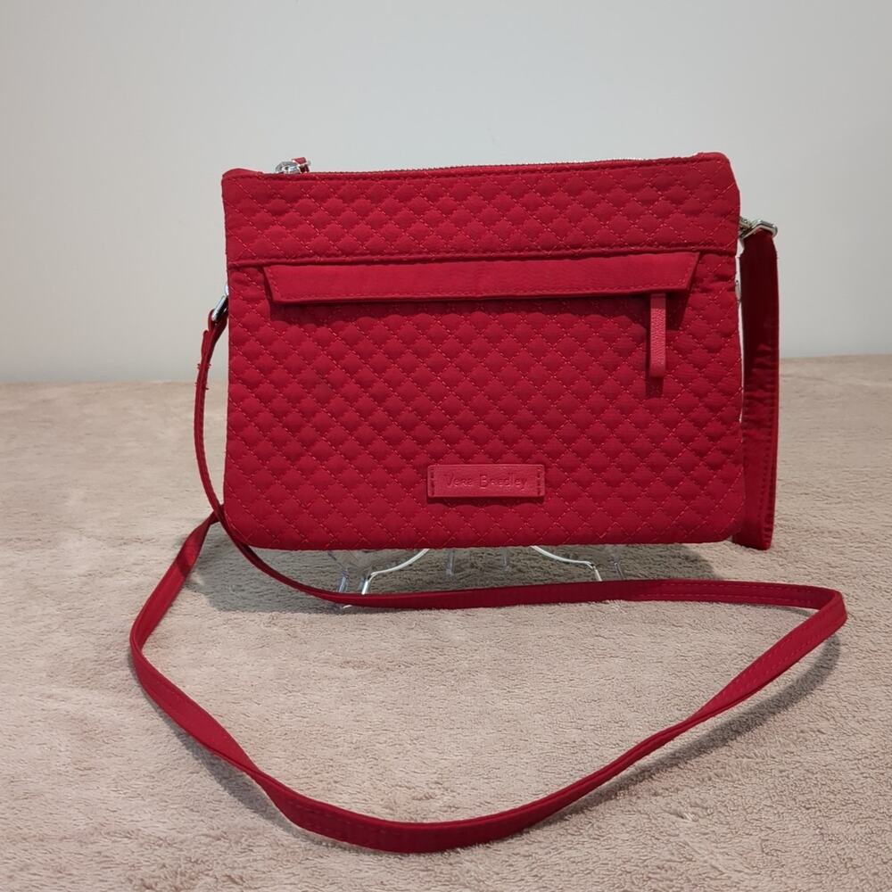Vera Bradley Iconic Custom Crossbody Winter Berry AND Cardinal Bags Convertible